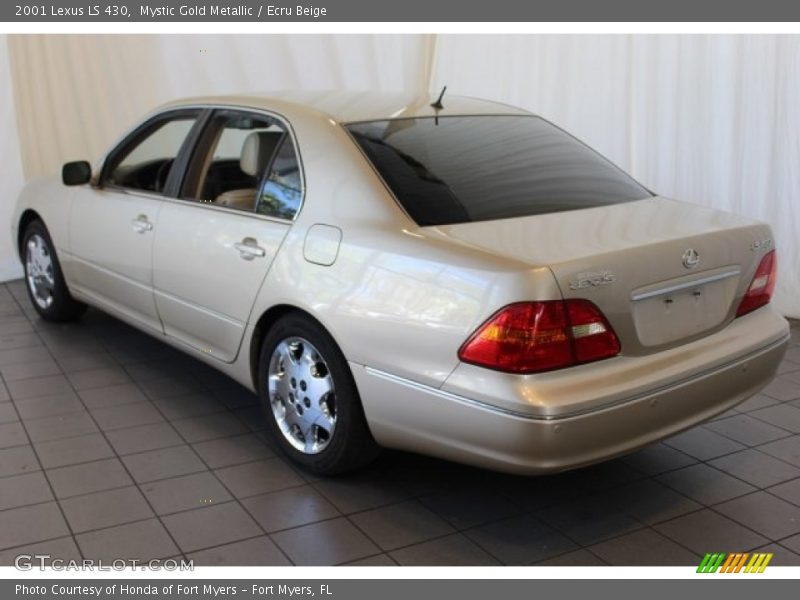 Mystic Gold Metallic / Ecru Beige 2001 Lexus LS 430