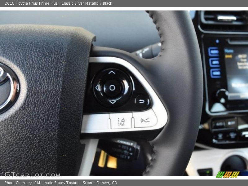 Classic Silver Metallic / Black 2018 Toyota Prius Prime Plus