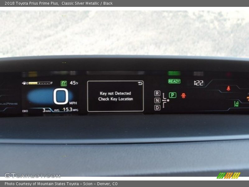 Classic Silver Metallic / Black 2018 Toyota Prius Prime Plus