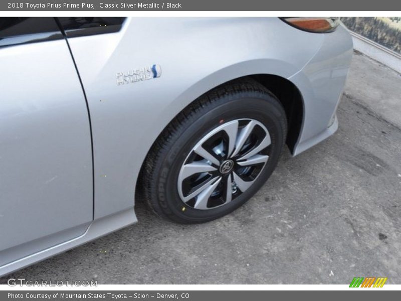 Classic Silver Metallic / Black 2018 Toyota Prius Prime Plus