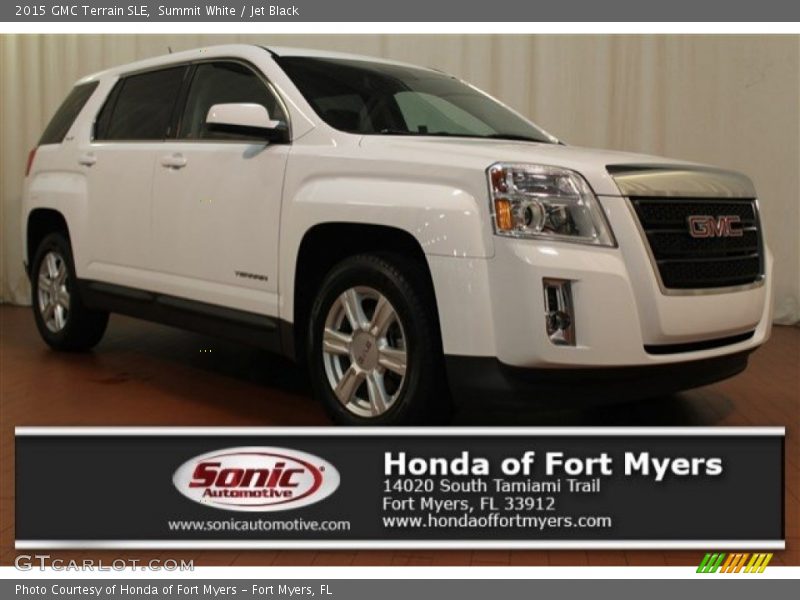 Summit White / Jet Black 2015 GMC Terrain SLE