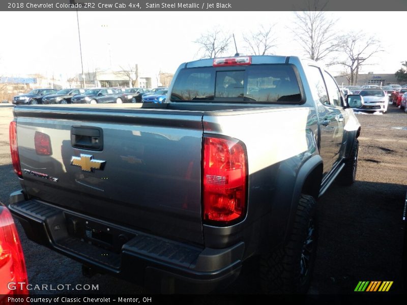 Satin Steel Metallic / Jet Black 2018 Chevrolet Colorado ZR2 Crew Cab 4x4