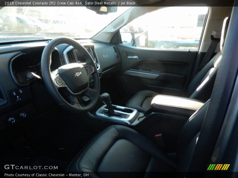Satin Steel Metallic / Jet Black 2018 Chevrolet Colorado ZR2 Crew Cab 4x4