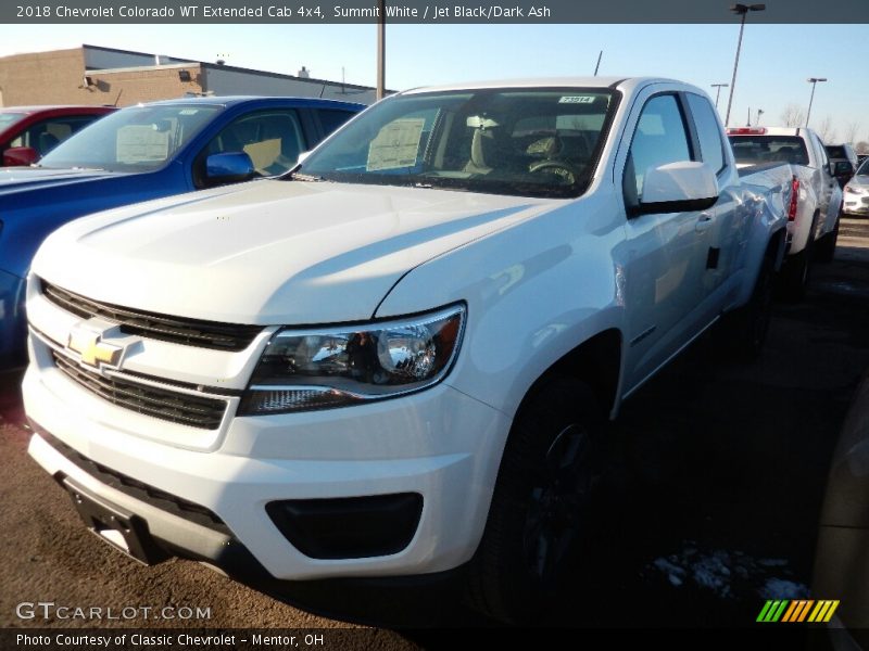 Summit White / Jet Black/Dark Ash 2018 Chevrolet Colorado WT Extended Cab 4x4
