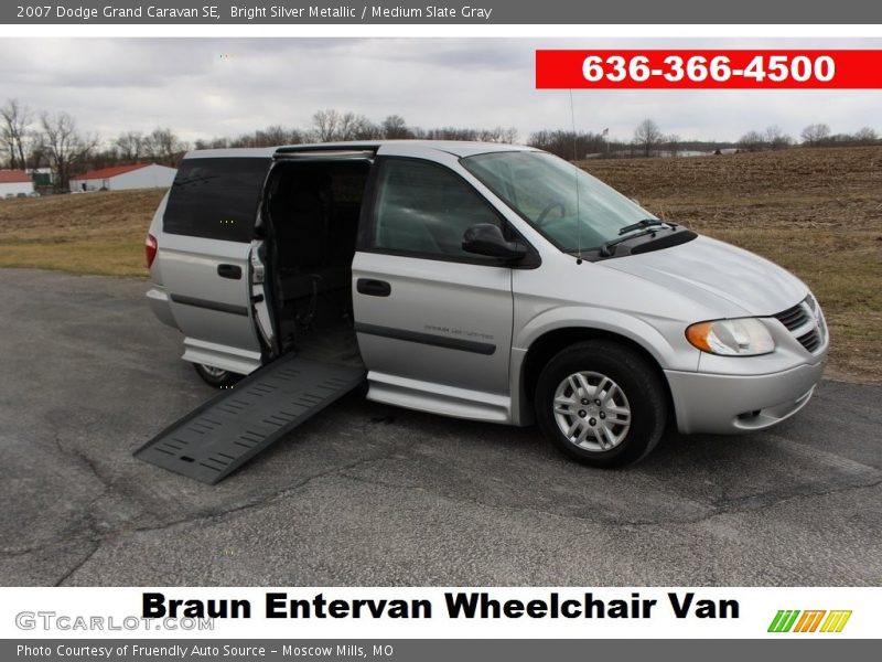 Bright Silver Metallic / Medium Slate Gray 2007 Dodge Grand Caravan SE