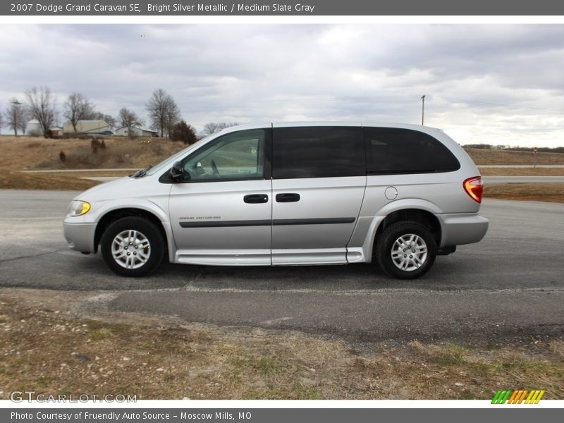 Bright Silver Metallic / Medium Slate Gray 2007 Dodge Grand Caravan SE