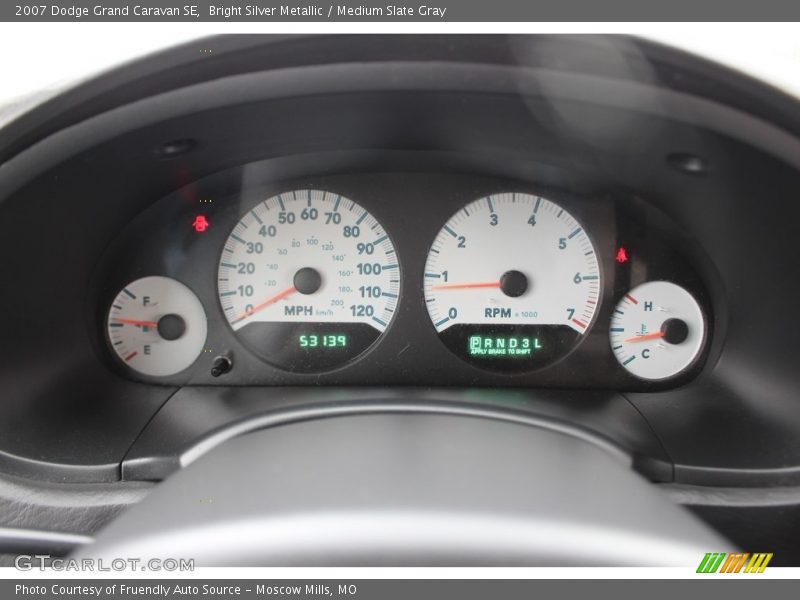 Bright Silver Metallic / Medium Slate Gray 2007 Dodge Grand Caravan SE