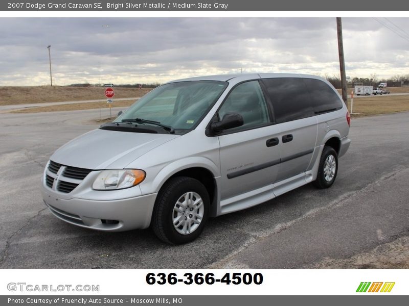 Bright Silver Metallic / Medium Slate Gray 2007 Dodge Grand Caravan SE