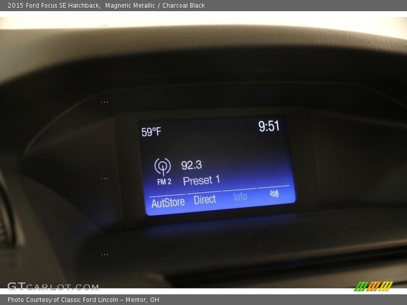 Magnetic Metallic / Charcoal Black 2015 Ford Focus SE Hatchback