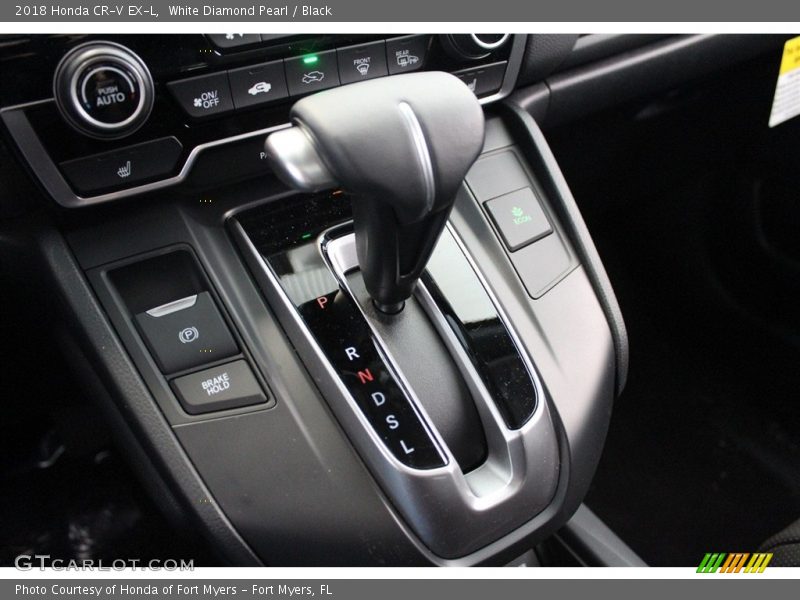 White Diamond Pearl / Black 2018 Honda CR-V EX-L