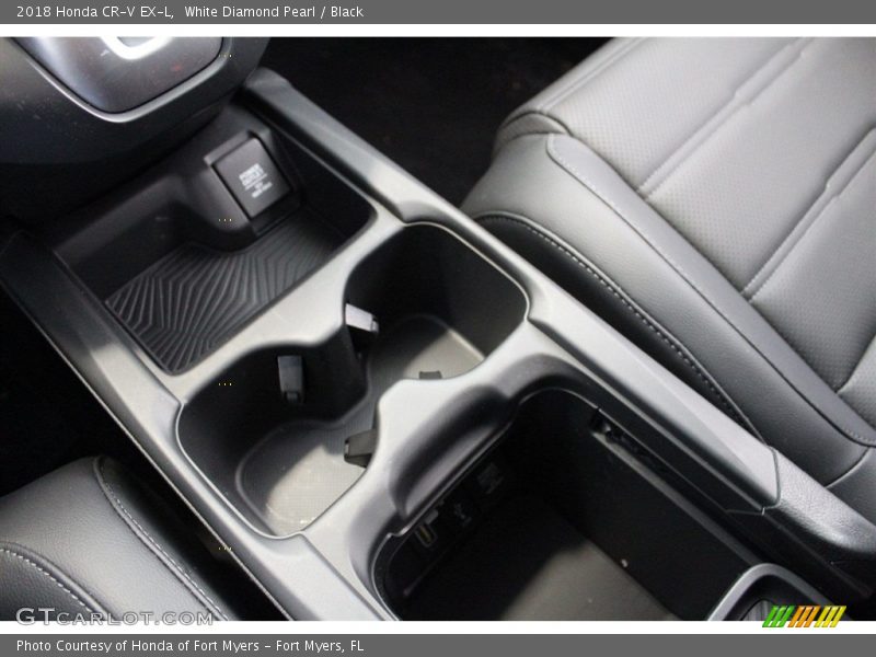 White Diamond Pearl / Black 2018 Honda CR-V EX-L