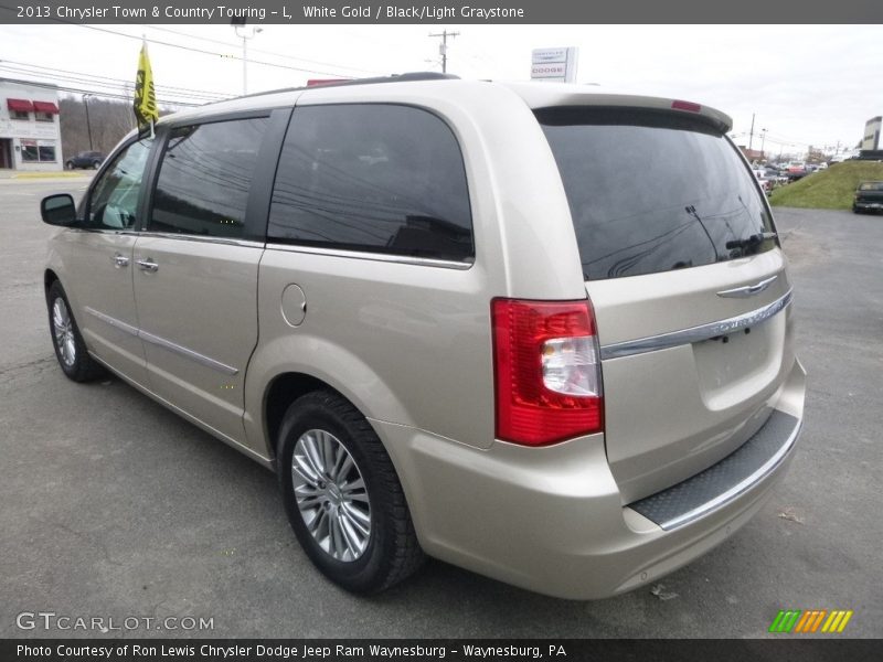 White Gold / Black/Light Graystone 2013 Chrysler Town & Country Touring - L