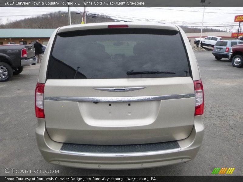 White Gold / Black/Light Graystone 2013 Chrysler Town & Country Touring - L