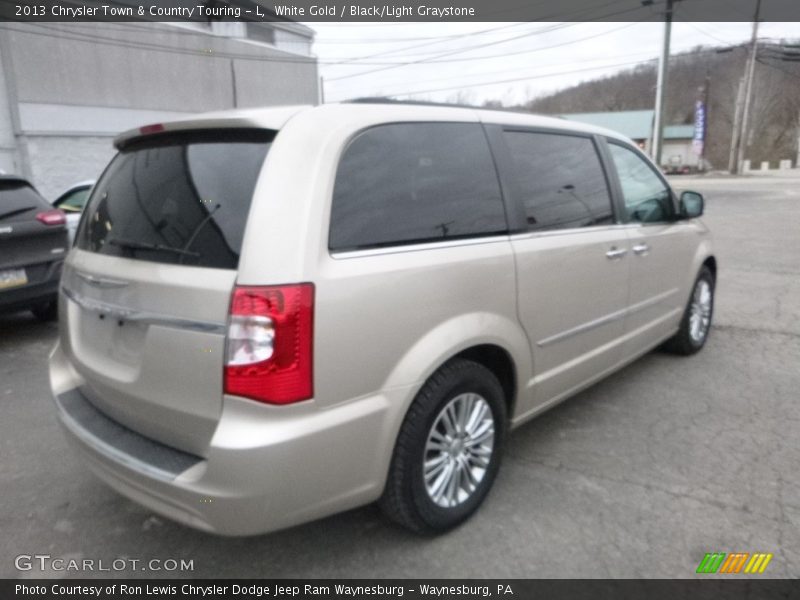 White Gold / Black/Light Graystone 2013 Chrysler Town & Country Touring - L