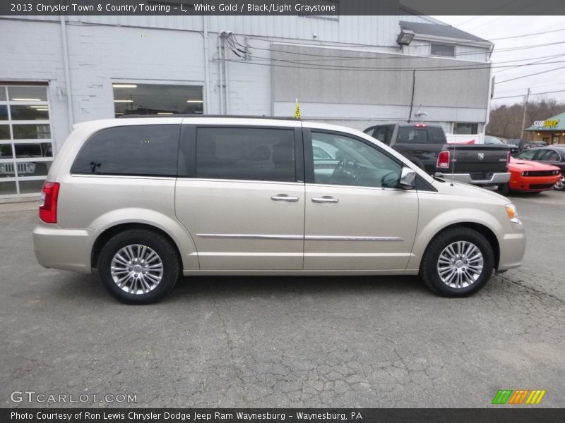 White Gold / Black/Light Graystone 2013 Chrysler Town & Country Touring - L