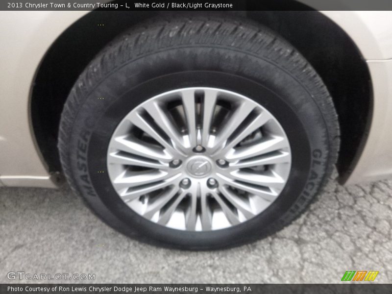 White Gold / Black/Light Graystone 2013 Chrysler Town & Country Touring - L