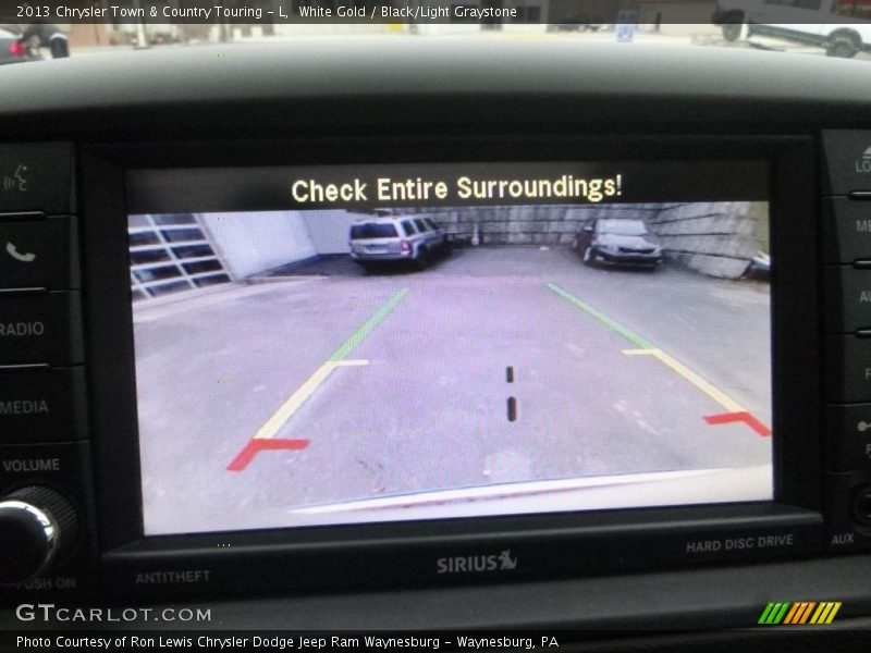 White Gold / Black/Light Graystone 2013 Chrysler Town & Country Touring - L