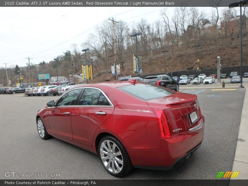 Red Obsession Tintcoat / Light Platinum/Jet Black 2015 Cadillac ATS 2.0T Luxury AWD Sedan