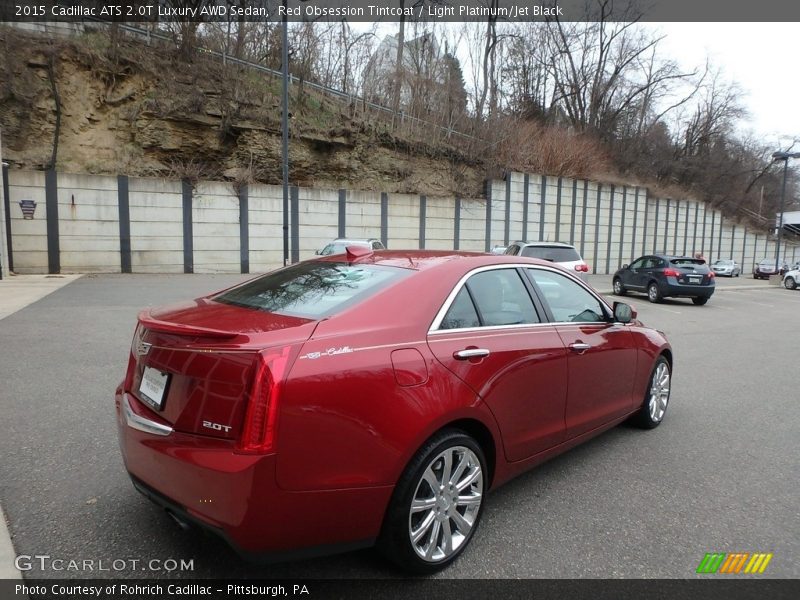 Red Obsession Tintcoat / Light Platinum/Jet Black 2015 Cadillac ATS 2.0T Luxury AWD Sedan
