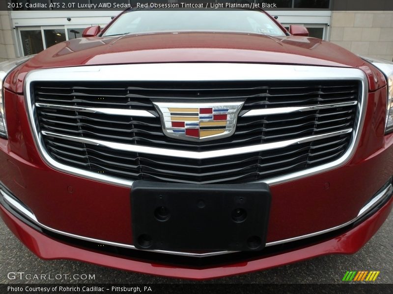 Red Obsession Tintcoat / Light Platinum/Jet Black 2015 Cadillac ATS 2.0T Luxury AWD Sedan