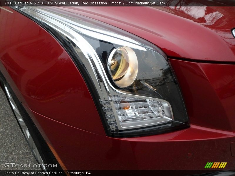 Red Obsession Tintcoat / Light Platinum/Jet Black 2015 Cadillac ATS 2.0T Luxury AWD Sedan