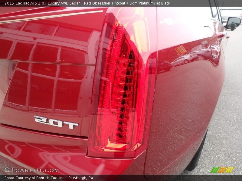 Red Obsession Tintcoat / Light Platinum/Jet Black 2015 Cadillac ATS 2.0T Luxury AWD Sedan