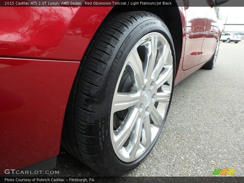 Red Obsession Tintcoat / Light Platinum/Jet Black 2015 Cadillac ATS 2.0T Luxury AWD Sedan