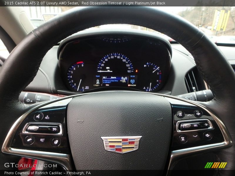 Red Obsession Tintcoat / Light Platinum/Jet Black 2015 Cadillac ATS 2.0T Luxury AWD Sedan