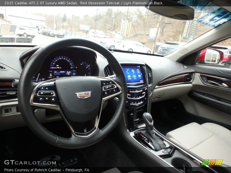 Red Obsession Tintcoat / Light Platinum/Jet Black 2015 Cadillac ATS 2.0T Luxury AWD Sedan