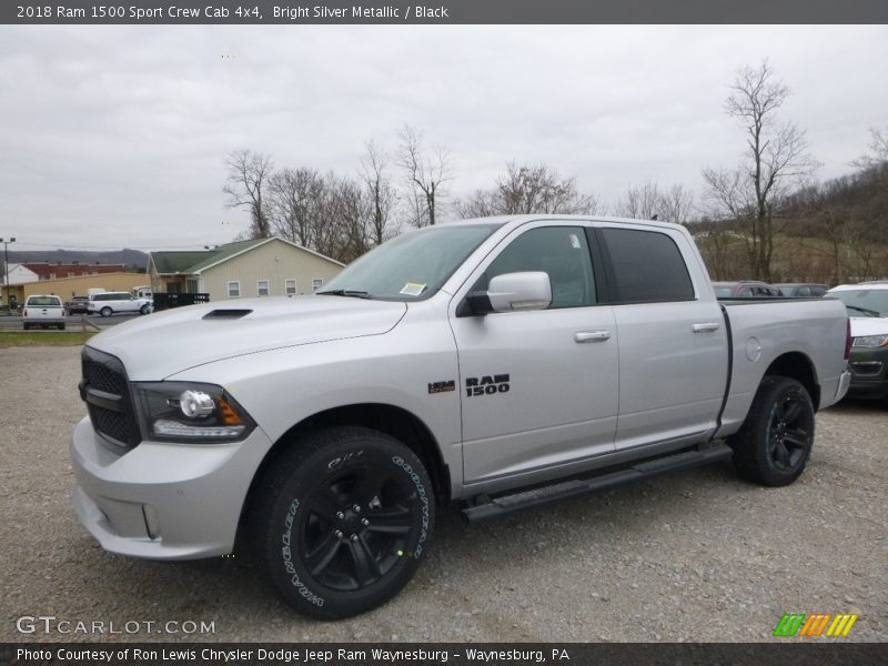 Bright Silver Metallic / Black 2018 Ram 1500 Sport Crew Cab 4x4