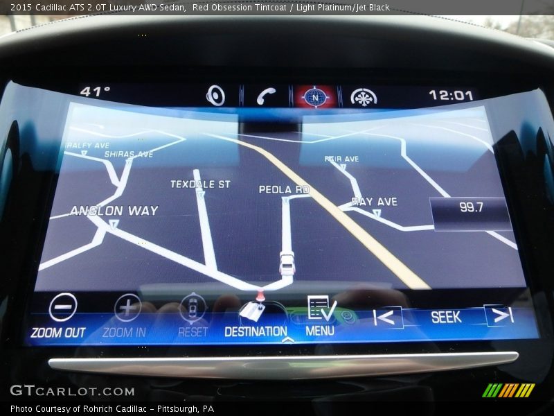 Red Obsession Tintcoat / Light Platinum/Jet Black 2015 Cadillac ATS 2.0T Luxury AWD Sedan