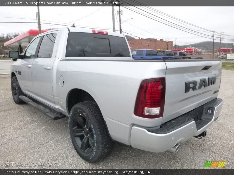 Bright Silver Metallic / Black 2018 Ram 1500 Sport Crew Cab 4x4