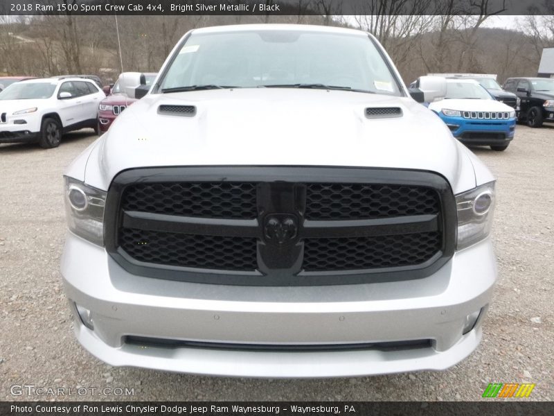 Bright Silver Metallic / Black 2018 Ram 1500 Sport Crew Cab 4x4