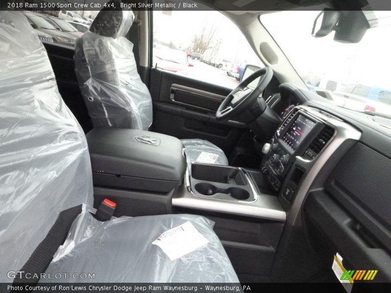 Bright Silver Metallic / Black 2018 Ram 1500 Sport Crew Cab 4x4