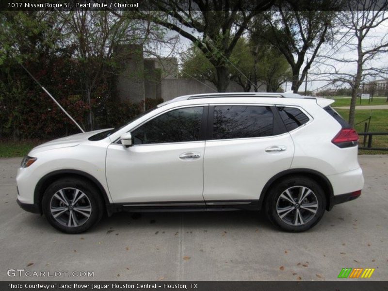 Pearl White / Charcoal 2017 Nissan Rogue SL