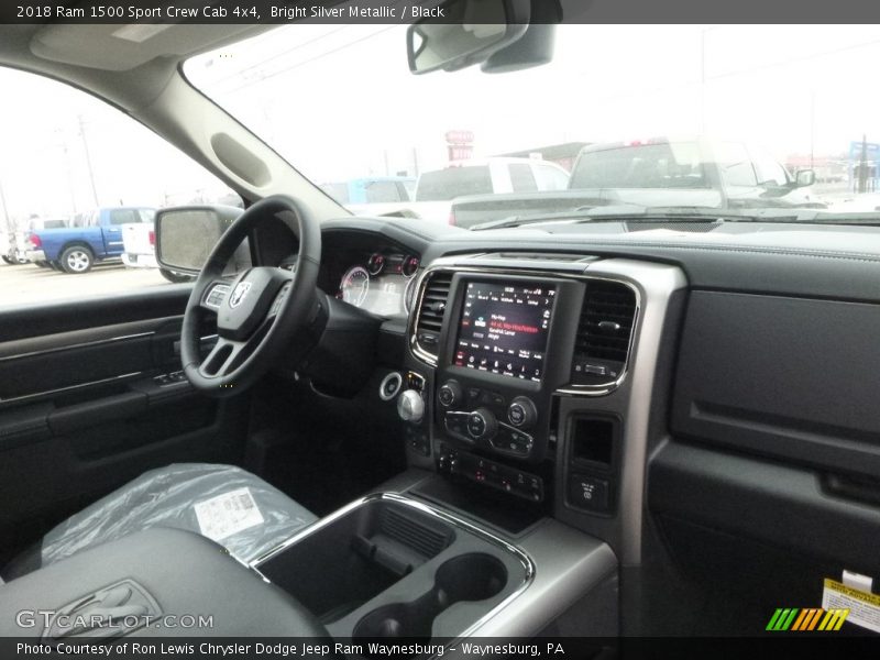 Bright Silver Metallic / Black 2018 Ram 1500 Sport Crew Cab 4x4
