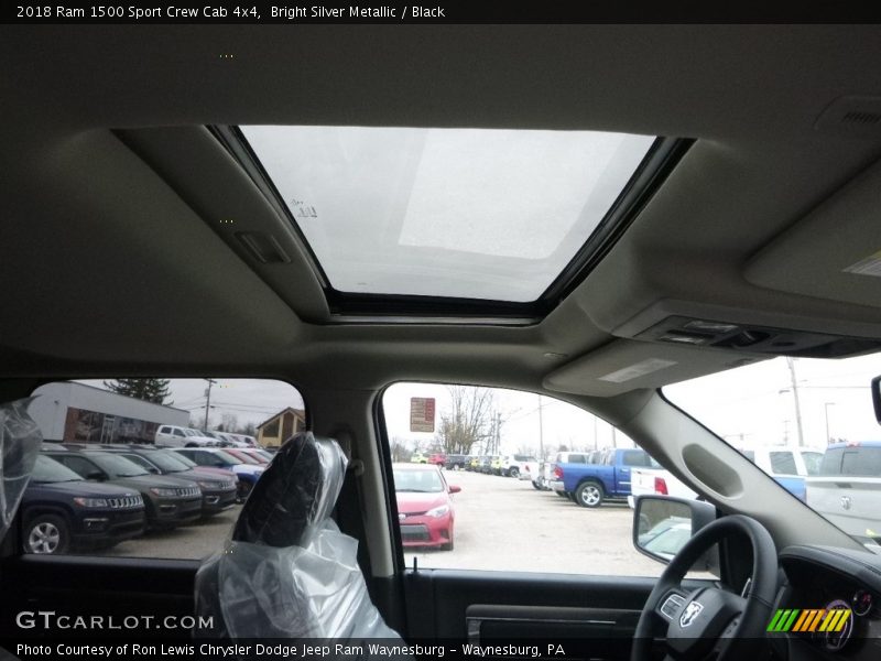 Bright Silver Metallic / Black 2018 Ram 1500 Sport Crew Cab 4x4