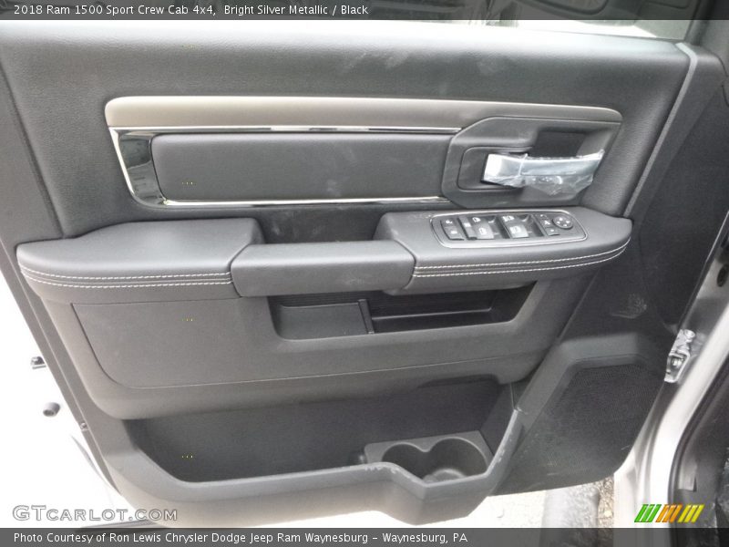 Bright Silver Metallic / Black 2018 Ram 1500 Sport Crew Cab 4x4