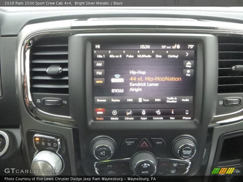 Bright Silver Metallic / Black 2018 Ram 1500 Sport Crew Cab 4x4