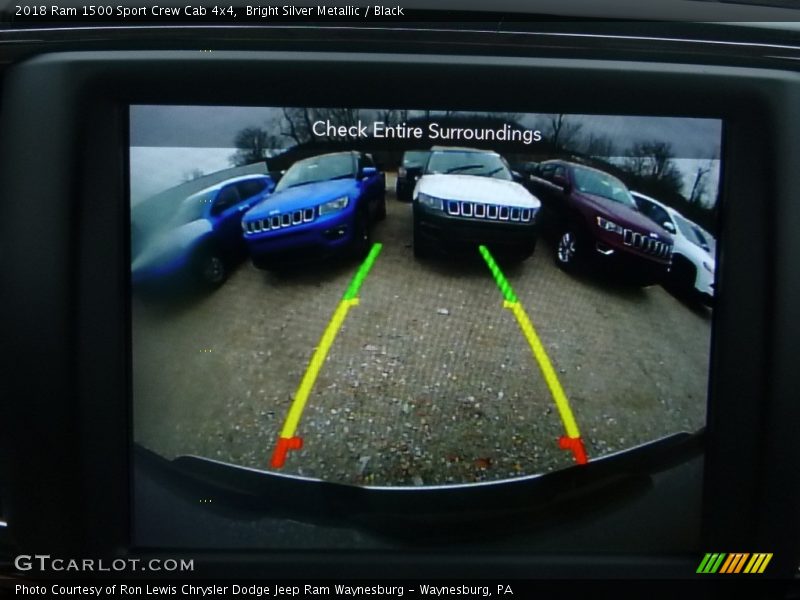 Bright Silver Metallic / Black 2018 Ram 1500 Sport Crew Cab 4x4