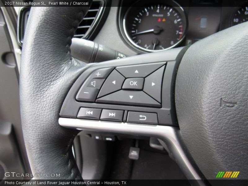 Pearl White / Charcoal 2017 Nissan Rogue SL