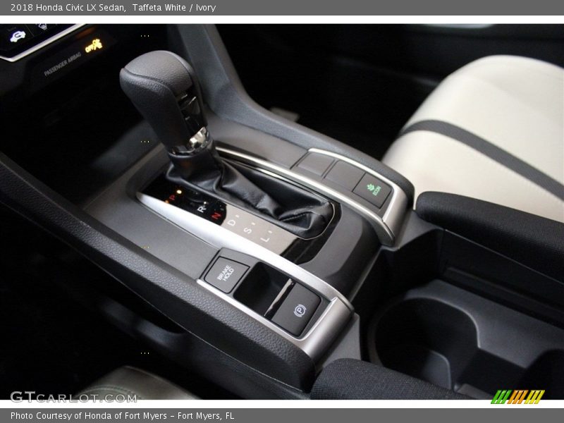 Taffeta White / Ivory 2018 Honda Civic LX Sedan