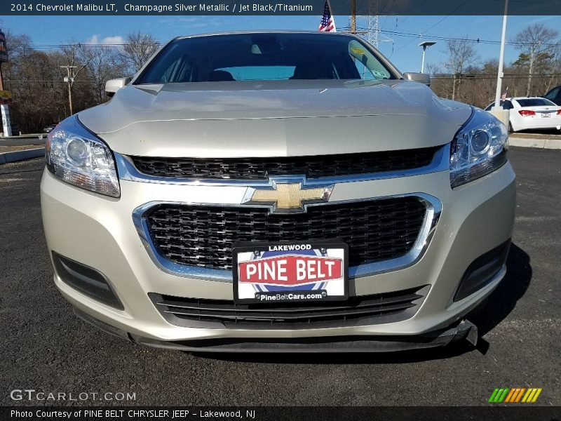 Champagne Silver Metallic / Jet Black/Titanium 2014 Chevrolet Malibu LT