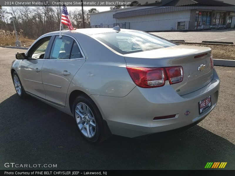 Champagne Silver Metallic / Jet Black/Titanium 2014 Chevrolet Malibu LT