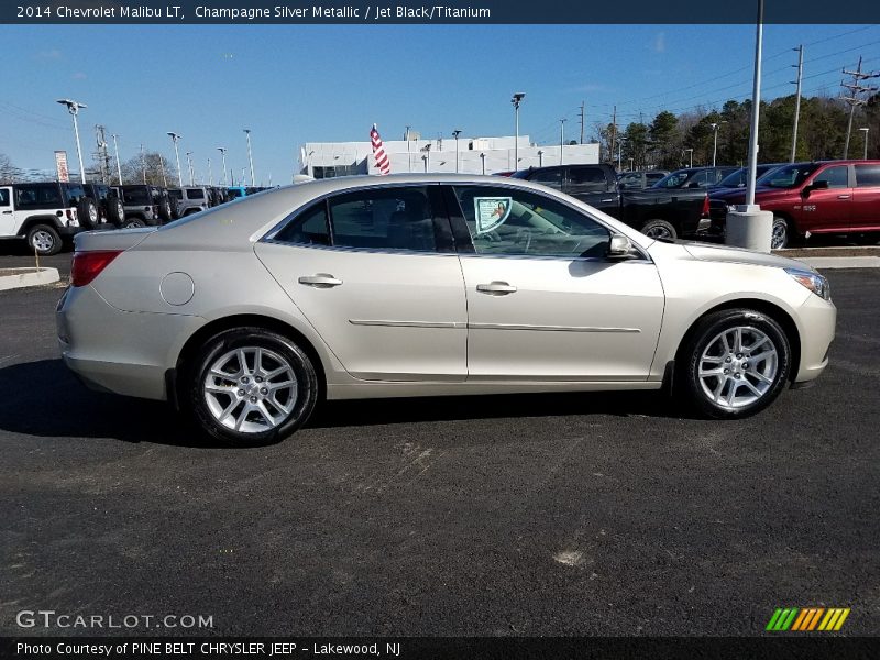 Champagne Silver Metallic / Jet Black/Titanium 2014 Chevrolet Malibu LT