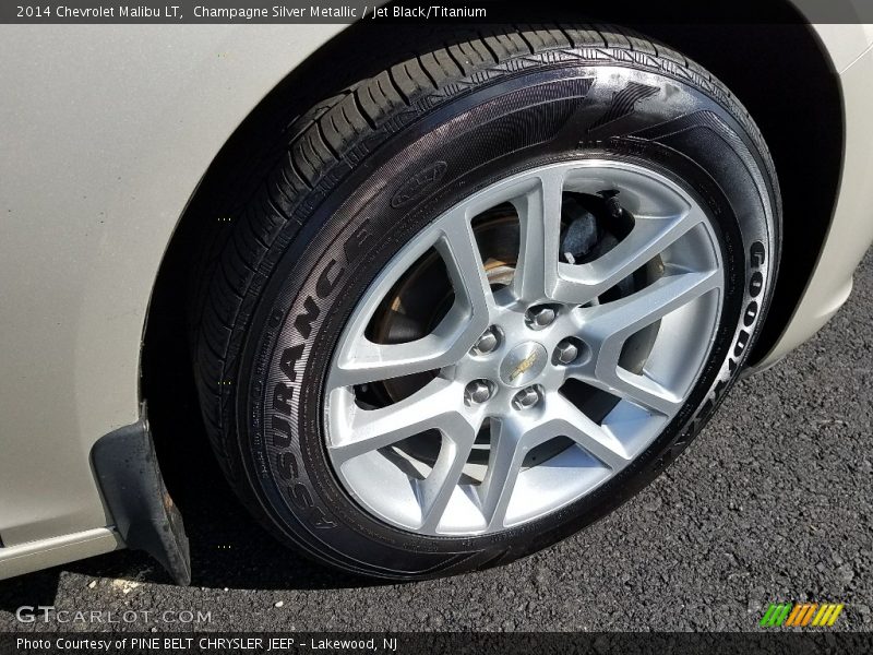 Champagne Silver Metallic / Jet Black/Titanium 2014 Chevrolet Malibu LT