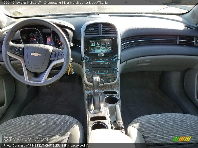 Champagne Silver Metallic / Jet Black/Titanium 2014 Chevrolet Malibu LT