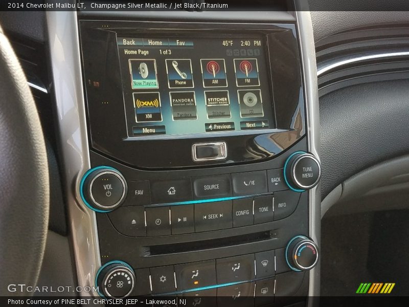 Champagne Silver Metallic / Jet Black/Titanium 2014 Chevrolet Malibu LT