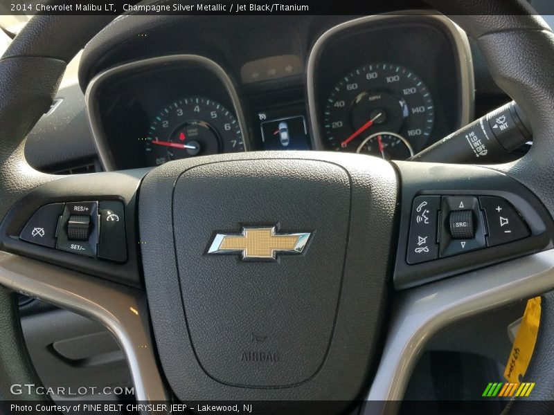 Champagne Silver Metallic / Jet Black/Titanium 2014 Chevrolet Malibu LT