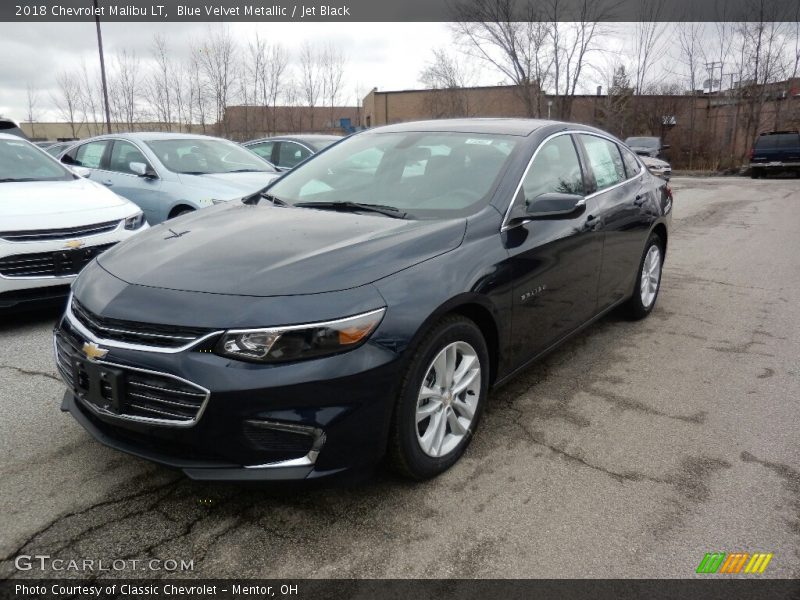 Blue Velvet Metallic / Jet Black 2018 Chevrolet Malibu LT